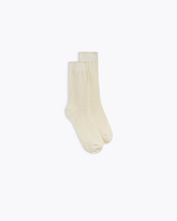 homecore FINE COTTON IVORY SOCKS