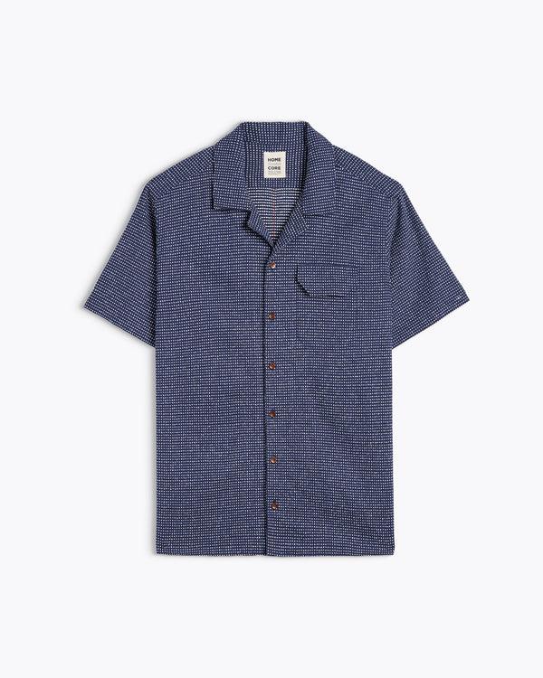 Homecore GUARDA CACTUS NAVY-WHITE SHIRT
