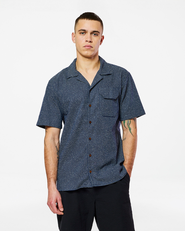 homecore GUARDA CACTUS NAVY-WHITE SHIRT