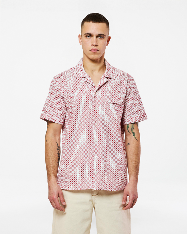 homecore GUARDA RHODES WHITE-RED SHIRT