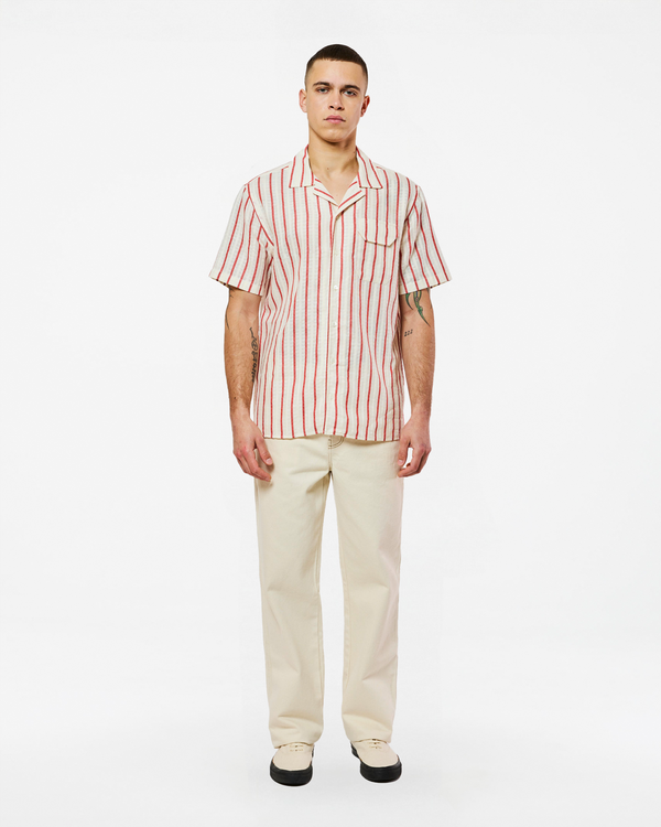 Homecore GUARDA TRACKS CREAM-RED SHIRT