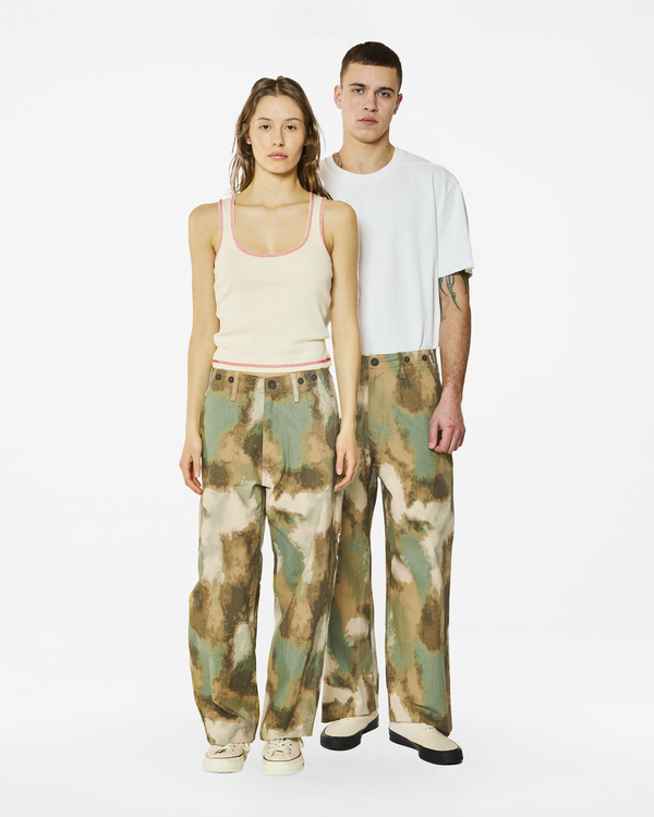 homecore HEMMING LIMA BROWN-GREEN TROUSERS