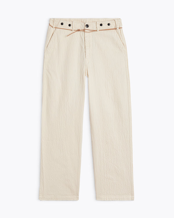 Homecore HEMMING RIPPLE IVORY PANTS