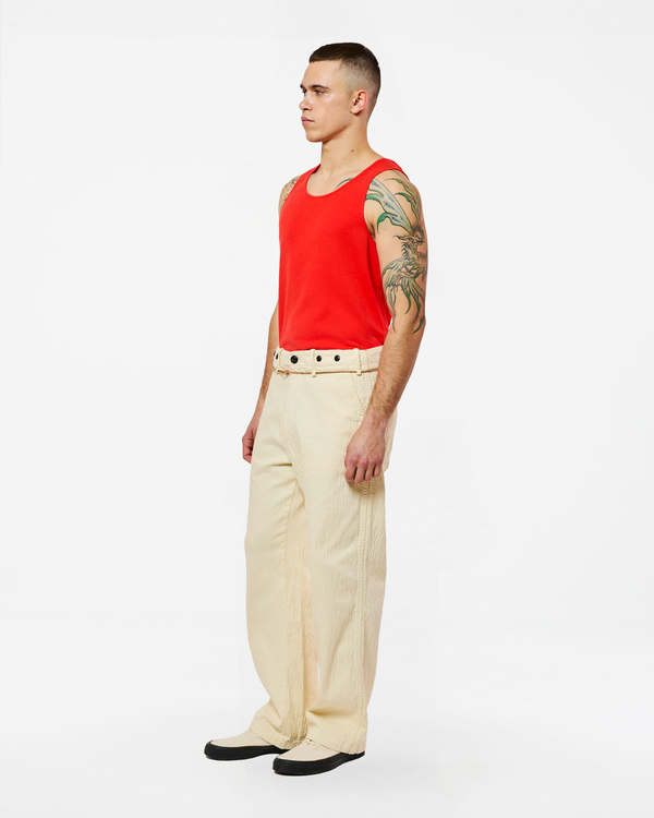 Homecore HEMMING RIPPLE IVORY PANTS