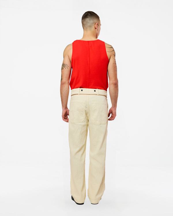 Homecore HEMMING RIPPLE IVORY PANTS