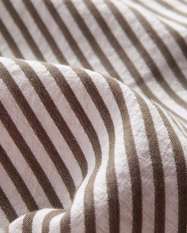 Homecore PANTALON ALIX STRIPES KHAKI STRIPES
