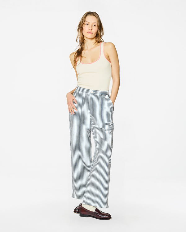 homecore PANTALON ALIX STRIPES SKY STRIPES
