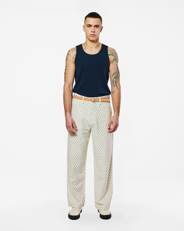 Homecore PANTALON HEMMING LOVE WHITE - NAVY