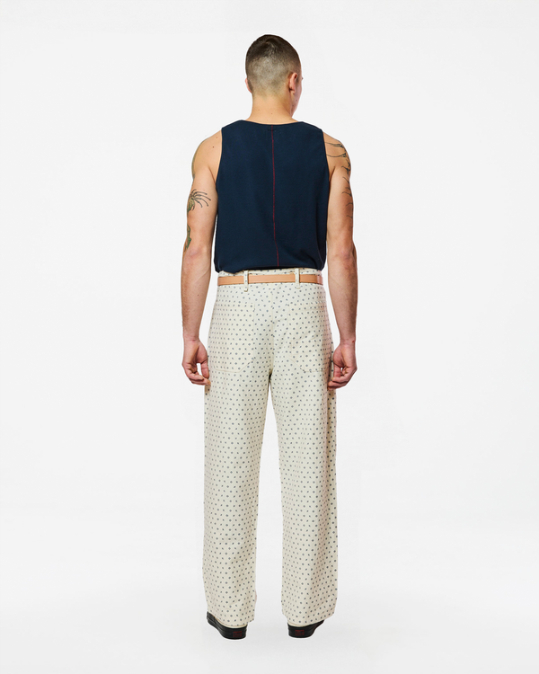 Homecore PANTALON HEMMING LOVE WHITE - NAVY