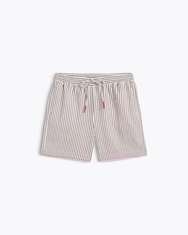 Homecore SHORT AMELIE STRIPES KHAKI STRIPES