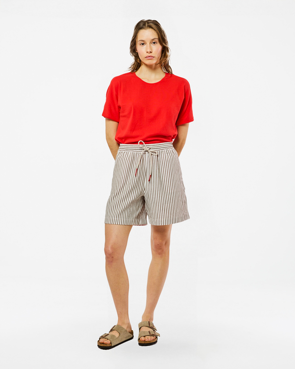 homecore SHORT AMELIE STRIPES KHAKI STRIPES