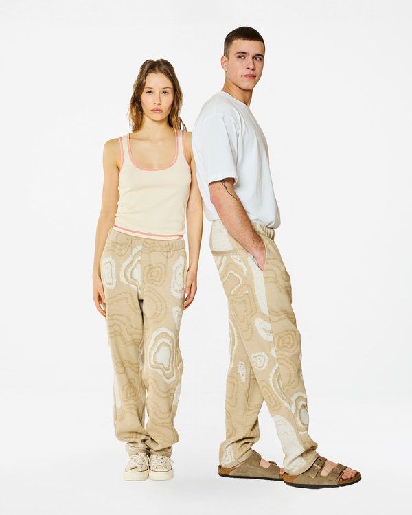homecore TAIPAI NUCLEUS CREAM MULTI SWEATPANTS