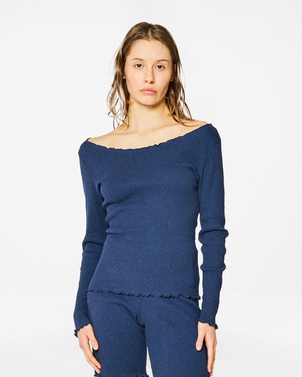 homecore TOP LINA DENIM DARK BLUE