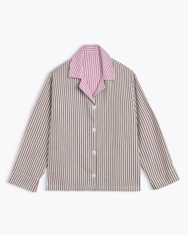 Homecore VESTE ALMA STRIPES KHAKI STRIPES