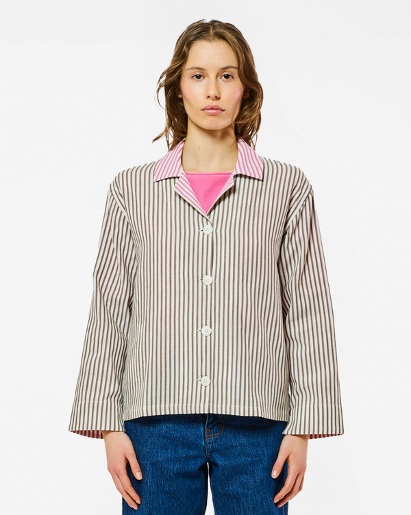 homecore VESTE ALMA STRIPES KHAKI STRIPES