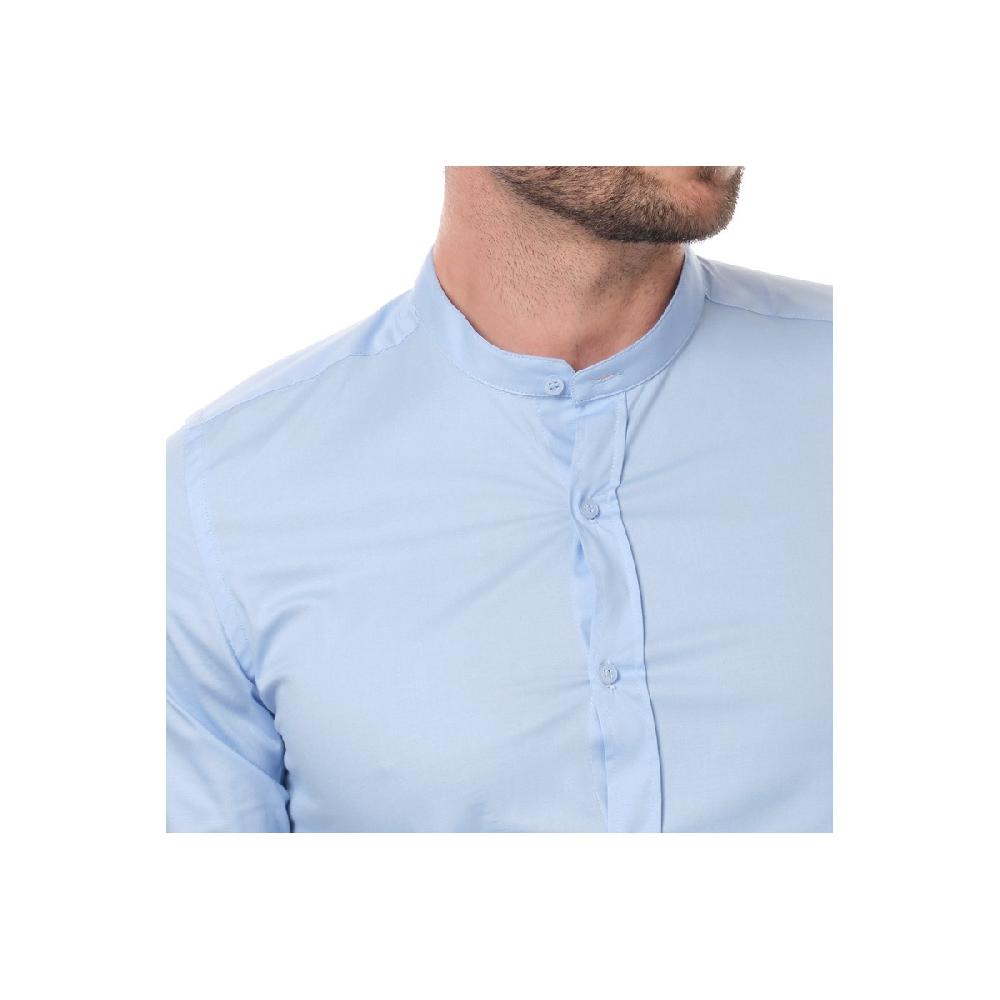 Hopenlife Chemise Col Mao BULMA Bleu