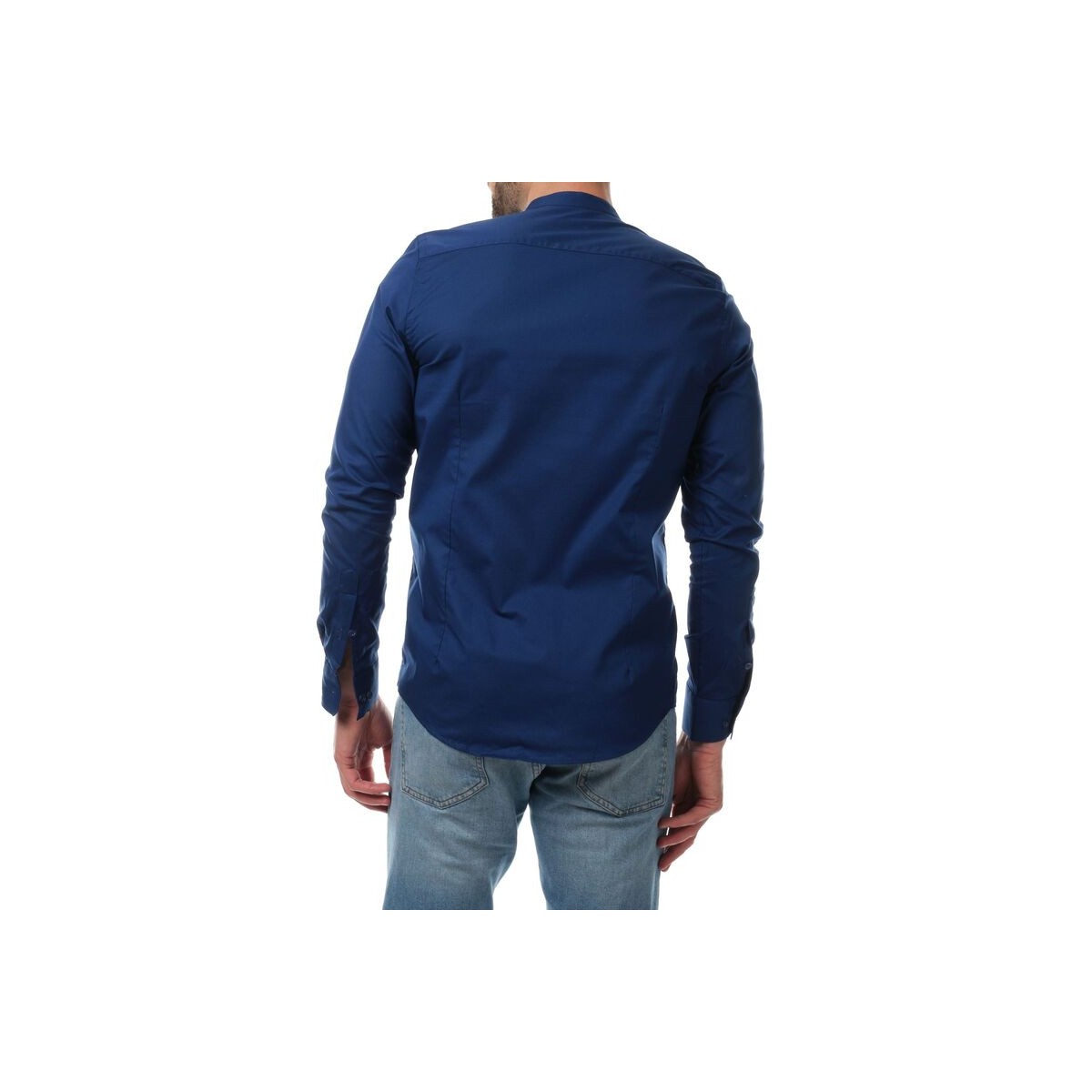 Hopenlife Chemise Col Mao BULMA Navy