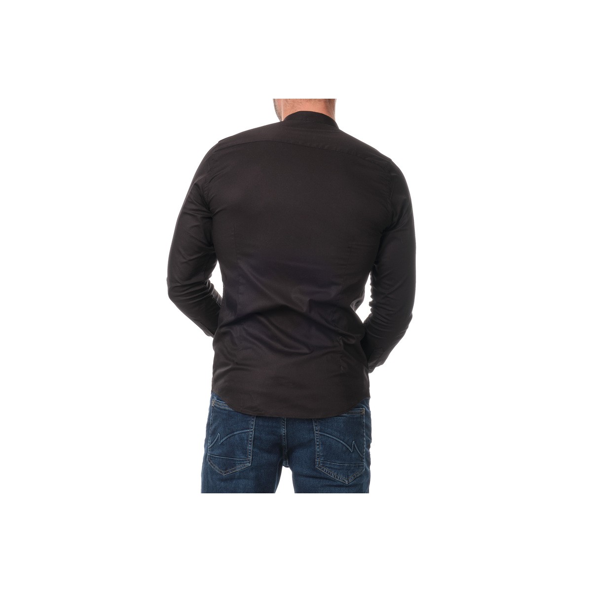 Hopenlife Chemise Col Mao BULMA Noir