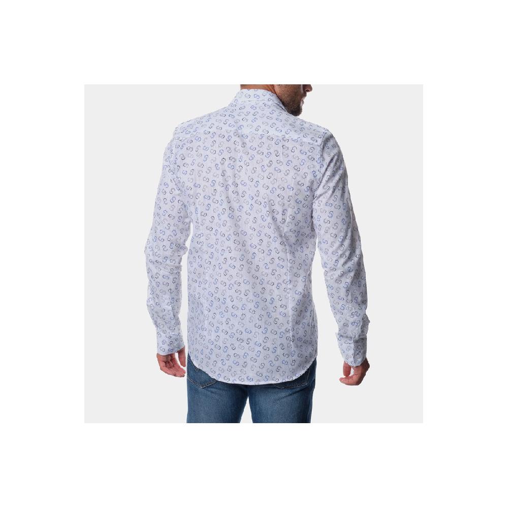 Hopenlife Chemise Imprimée CHROME Bleu