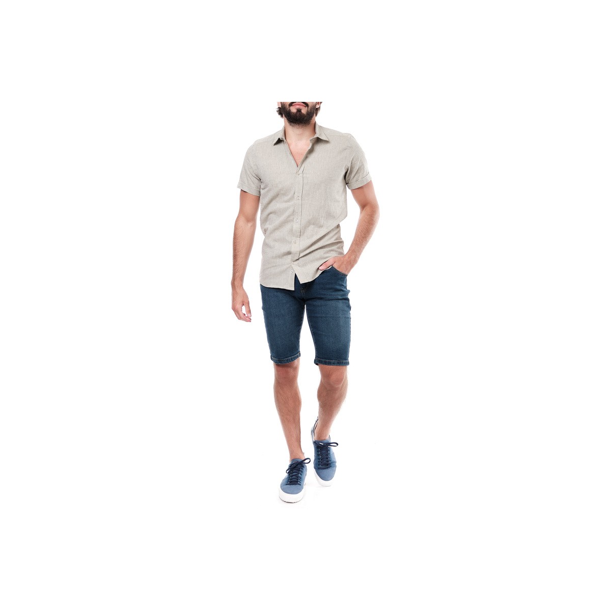 Hopenlife Chemise Lin EZREAL Kaki