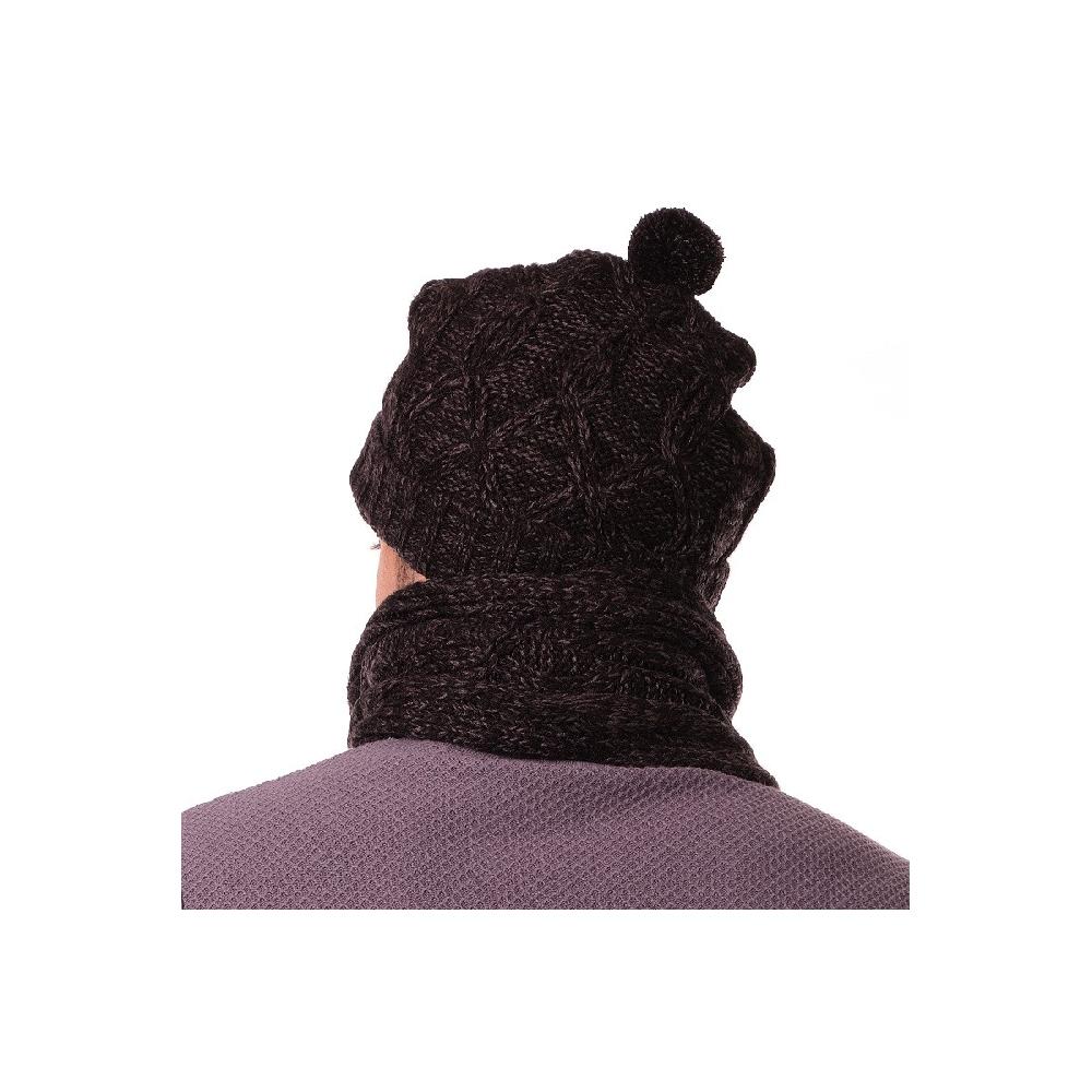 Hopenlife Echarpe Et Bonnet IAJIROBET Noir