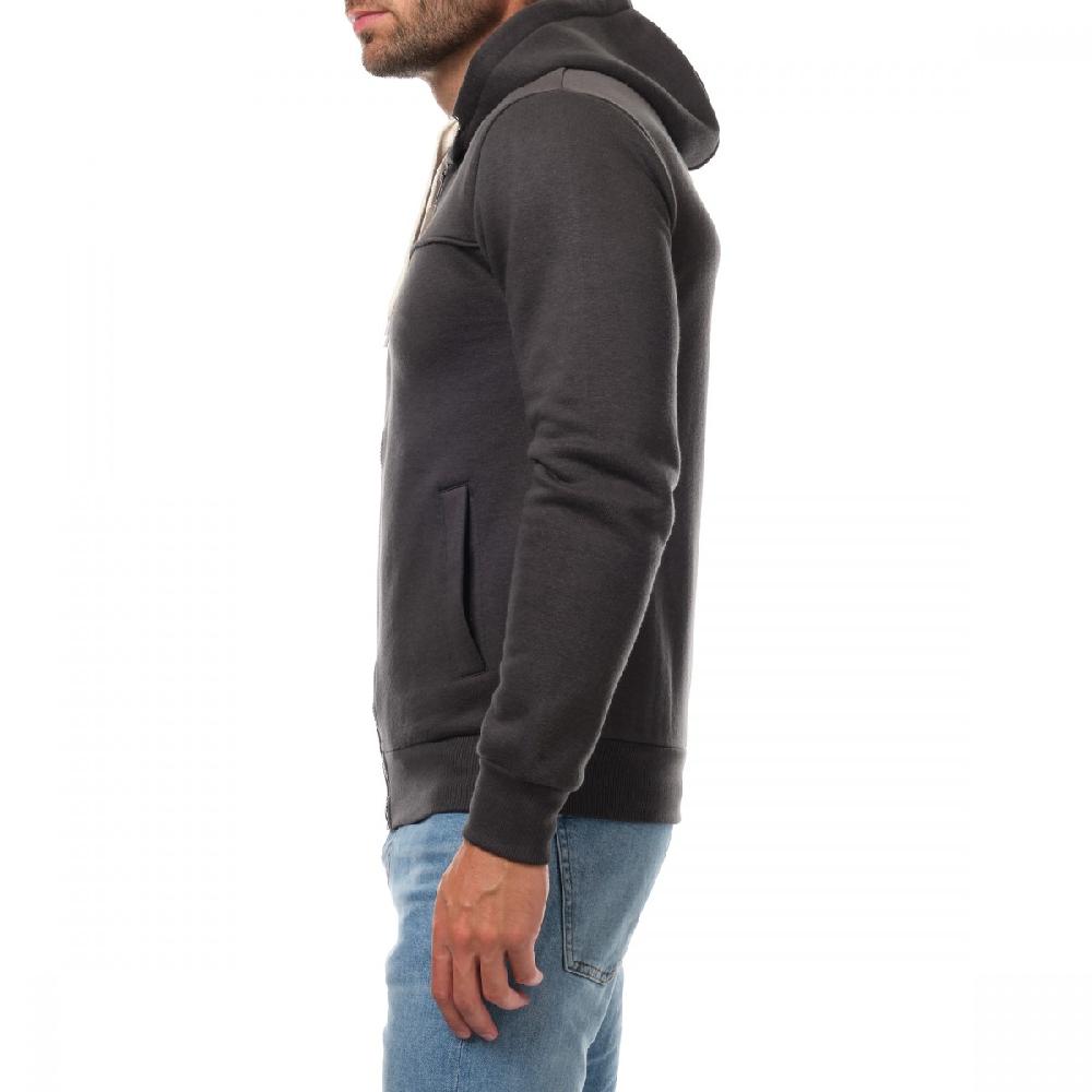 hopenlife Gilet zippé à capuche LAURENT Anthracite