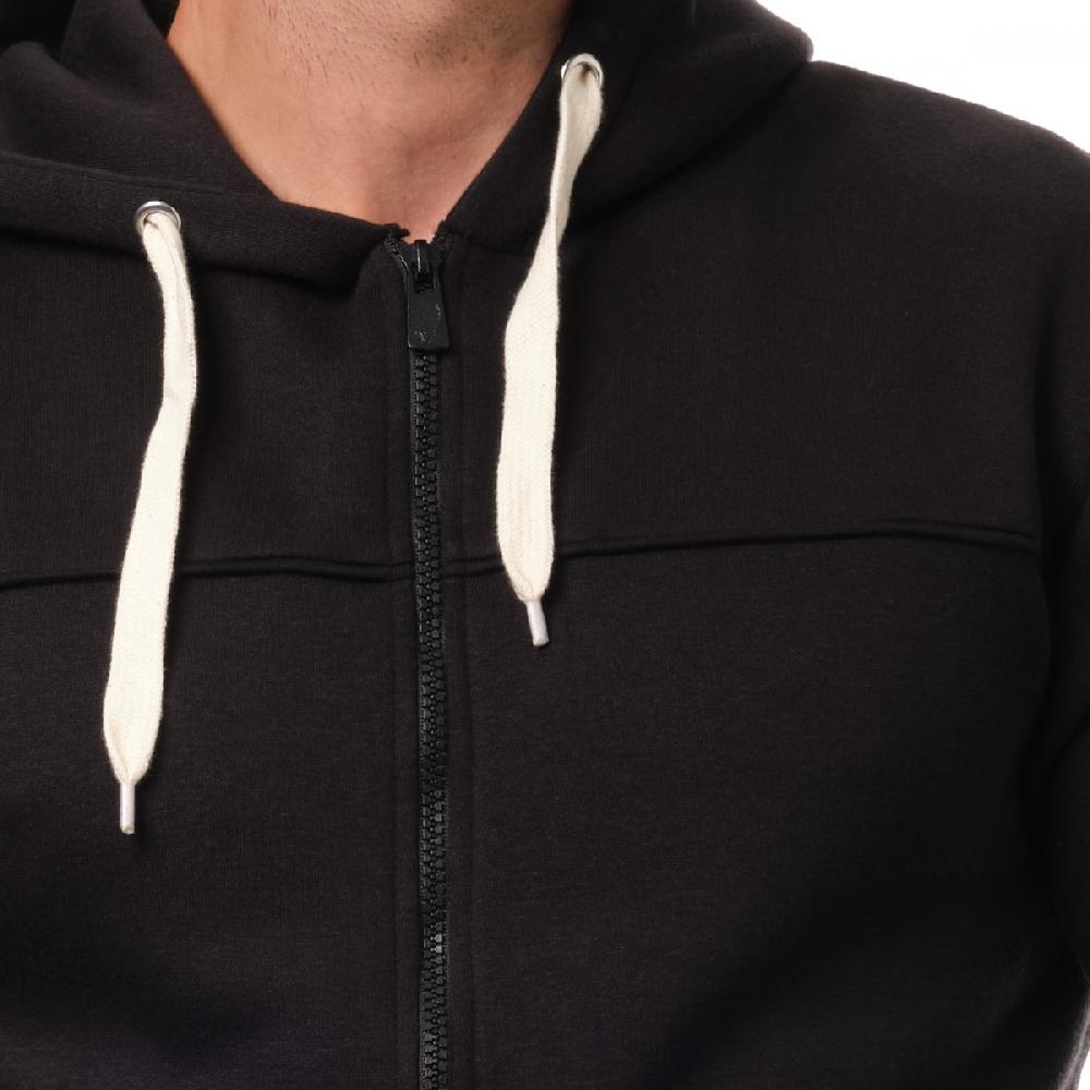 Hopenlife Gilet Zippé à Capuche LAURENT Noir