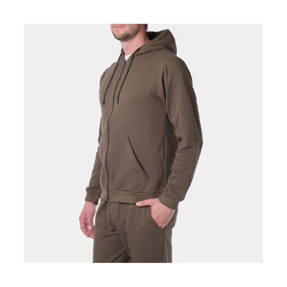 hopenlife Gilet zippé à capuche SATORU Kaki