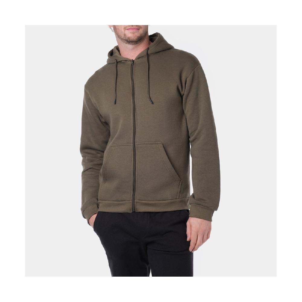 hopenlife Gilet zippé à capuche YAGA Kaki