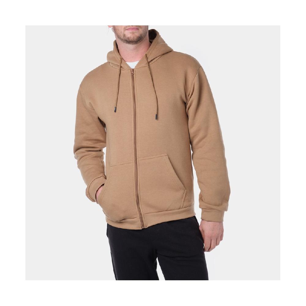 Hopenlife Gilet Zippé à Capuche YAGA Taupe