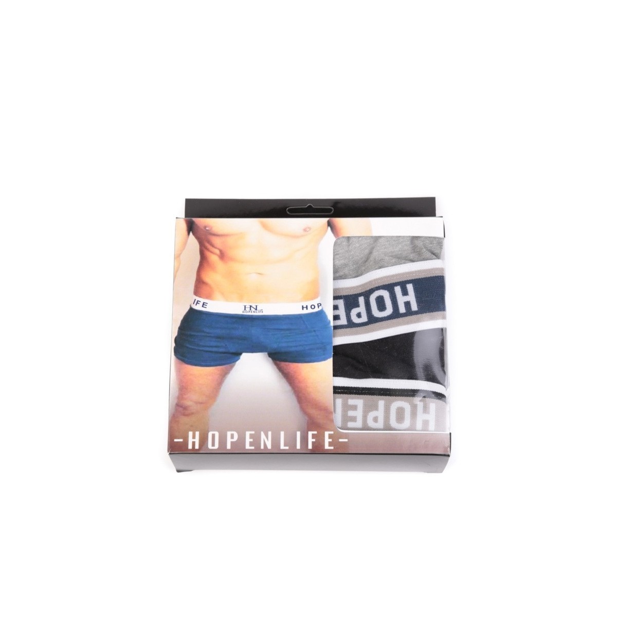 Hopenlife Lot Boxers USADAS Gris/Noir