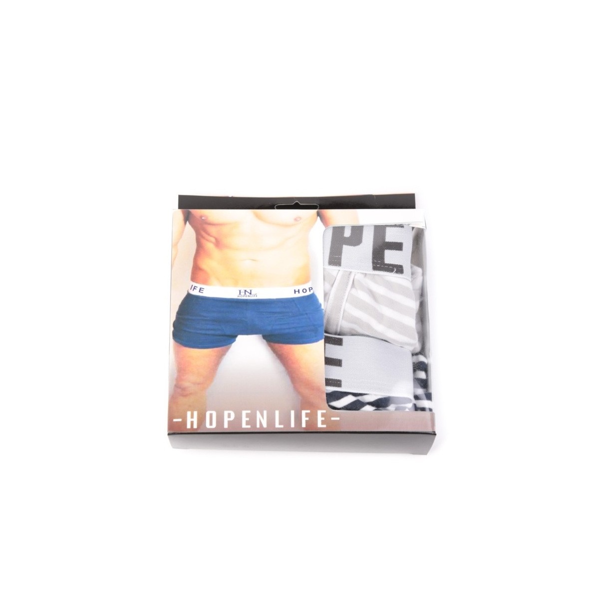 hopenlife Lot boxers USOP Gris/Navy