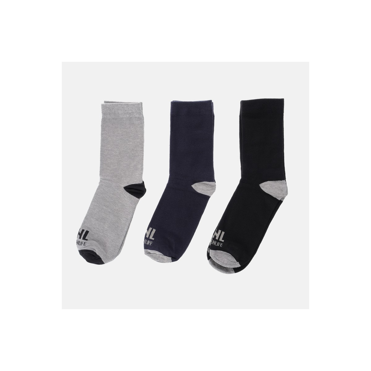 hopenlife Lot chaussettes XAVITO Gris/Noir/Navy