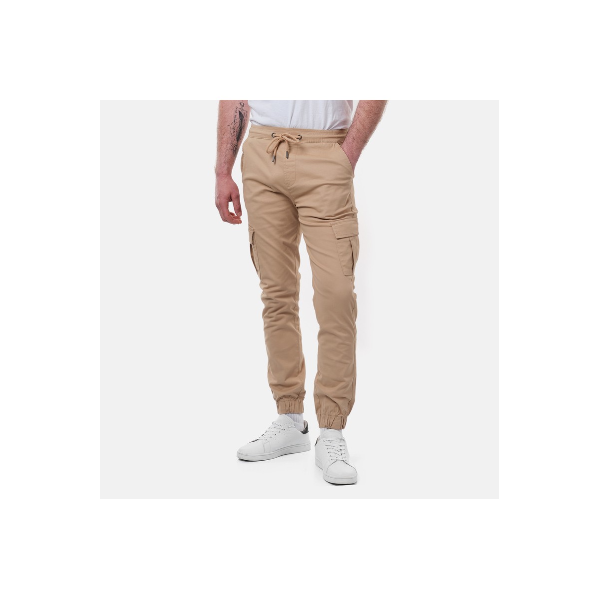 hopenlife Pantalon Cargo KOBY Beige