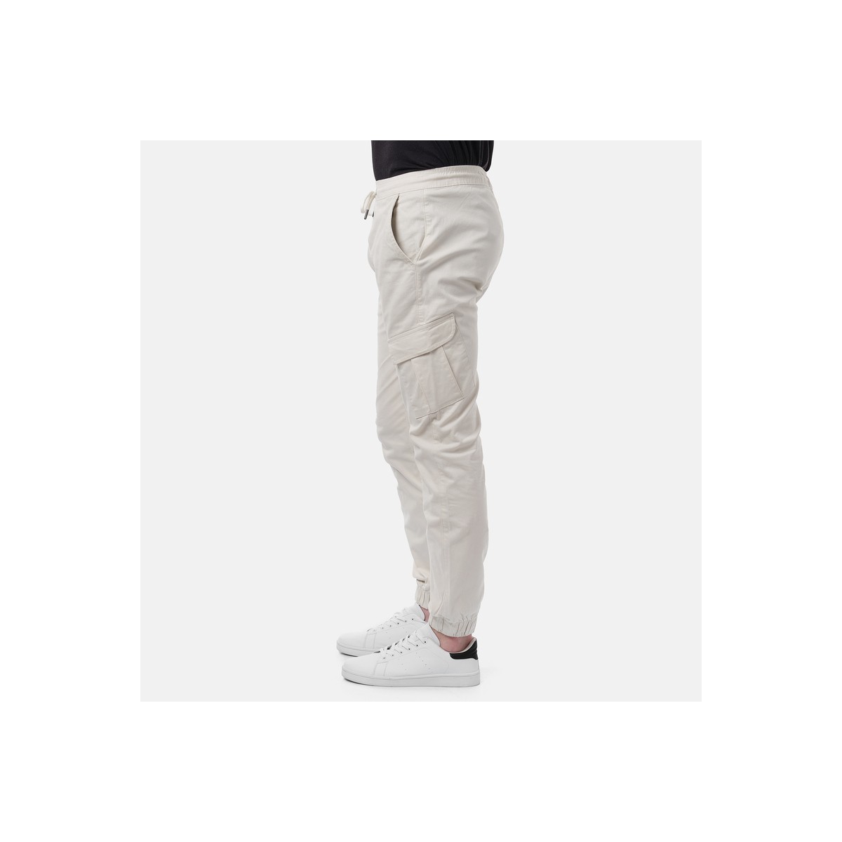 hopenlife Pantalon Cargo KOBY Ecru