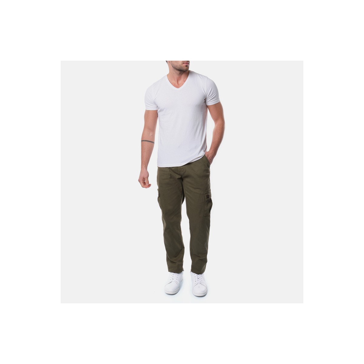 Hopenlife Pantalon Cargo TRAFALGAR Kaki