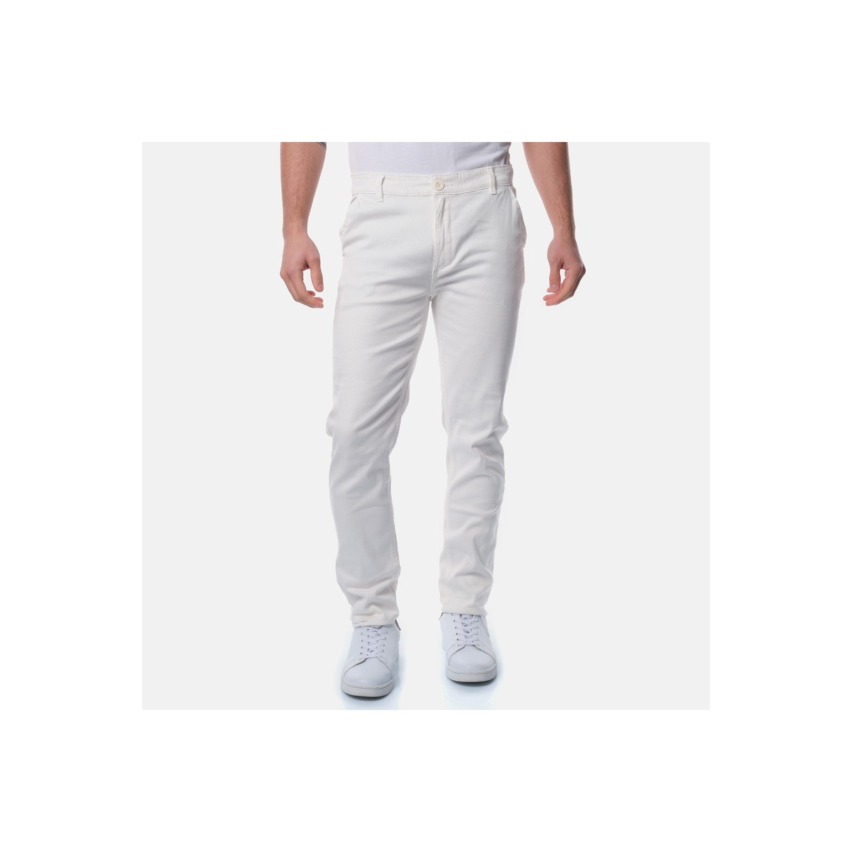 hopenlife Pantalon chino KIZARU Blanc