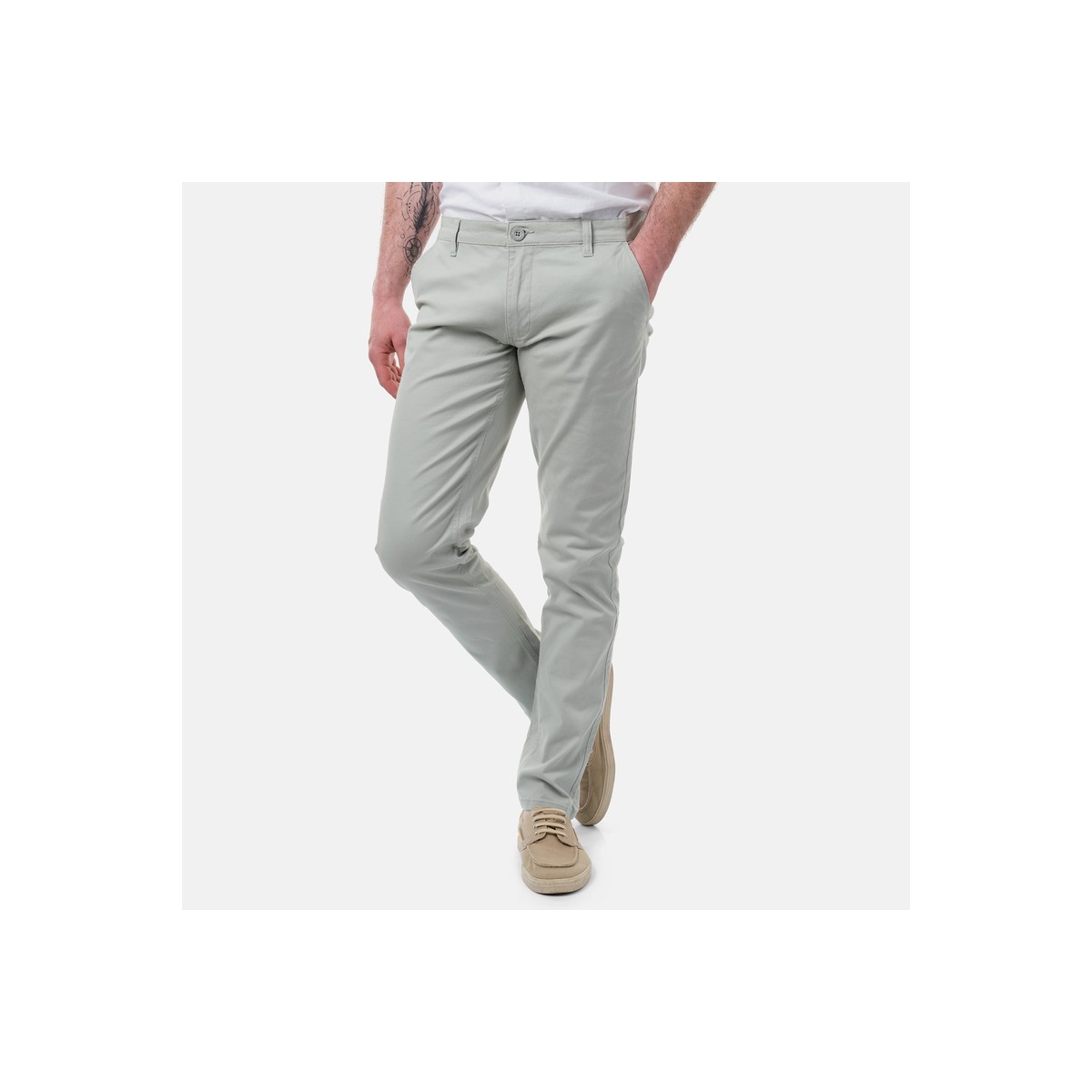 Hopenlife Pantalon Chino RIKA Aqua Gris