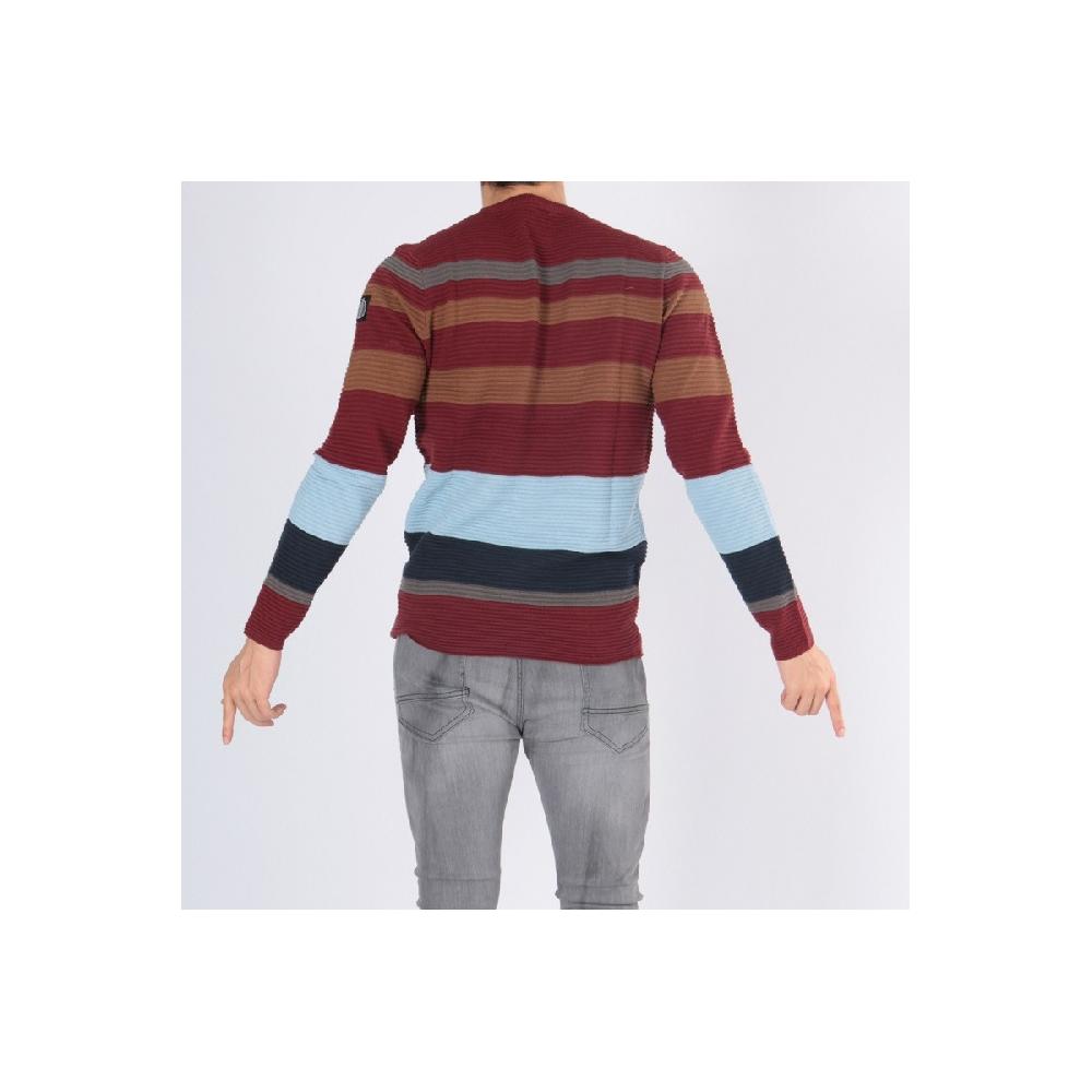 Hopenlife Pull Col Rond BICA Bordeaux