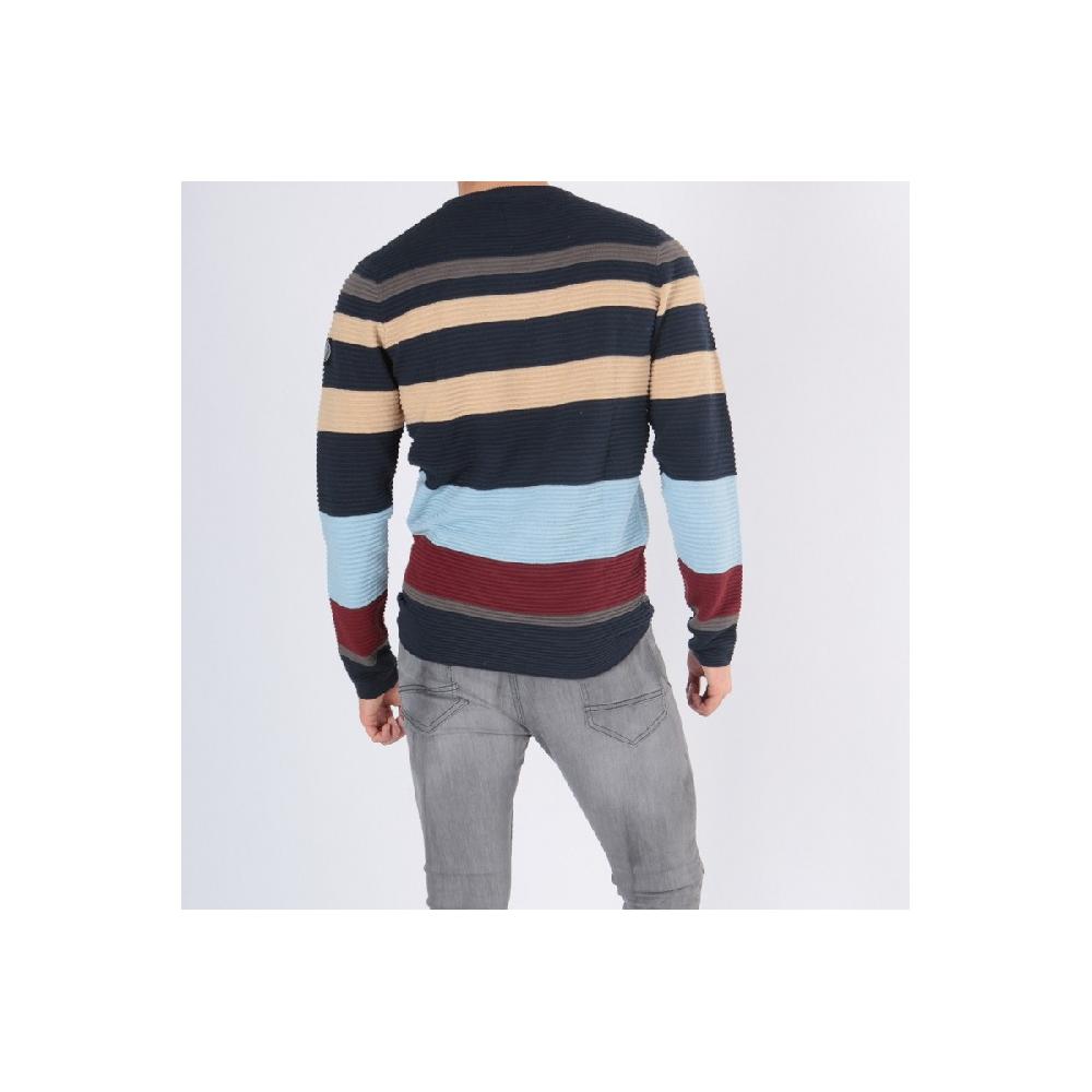 Hopenlife Pull Col Rond BICA Gris Chiné