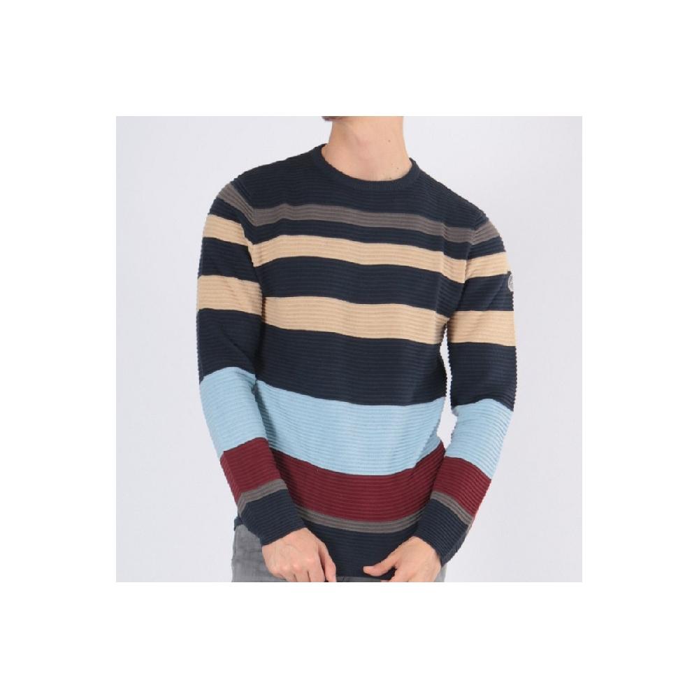 hopenlife Pull col rond BICA Gris chiné