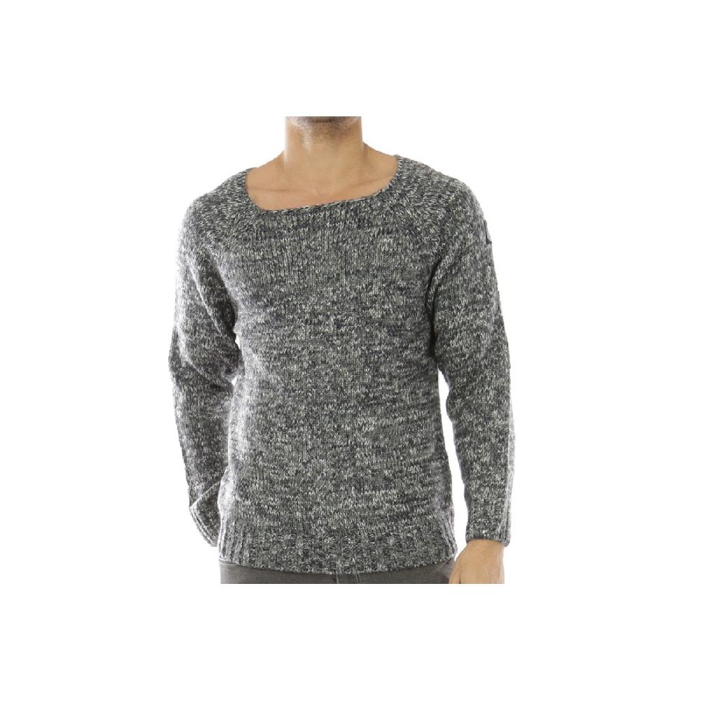 hopenlife Pull col rond élargie ELEKTEK Bleu gris