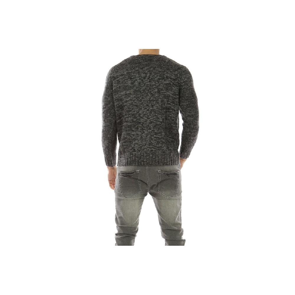 Hopenlife Pull Col Rond élargie ELEKTEK Noir