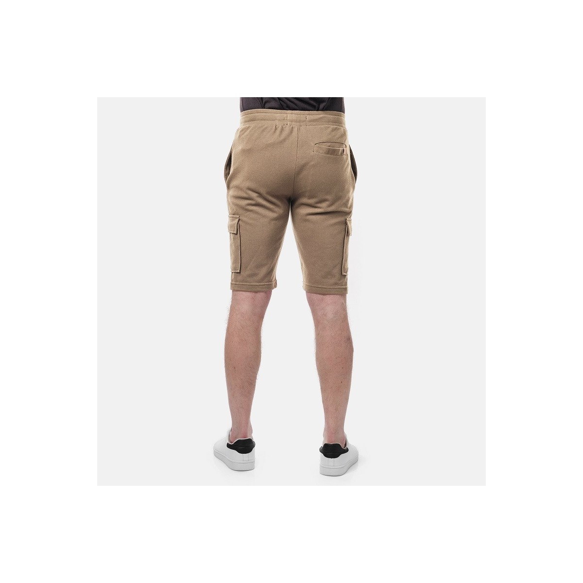 Hopenlife Short Cargo Maille Piquée CARGEL Camel