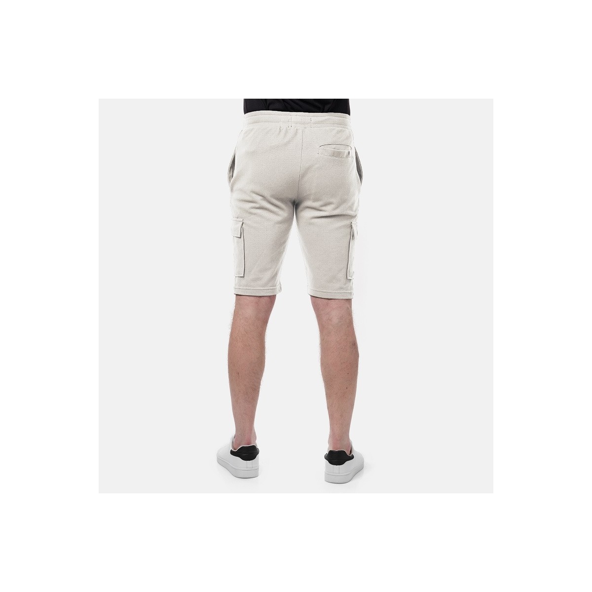 Hopenlife Short Cargo Maille Piquée CARGEL Ecru
