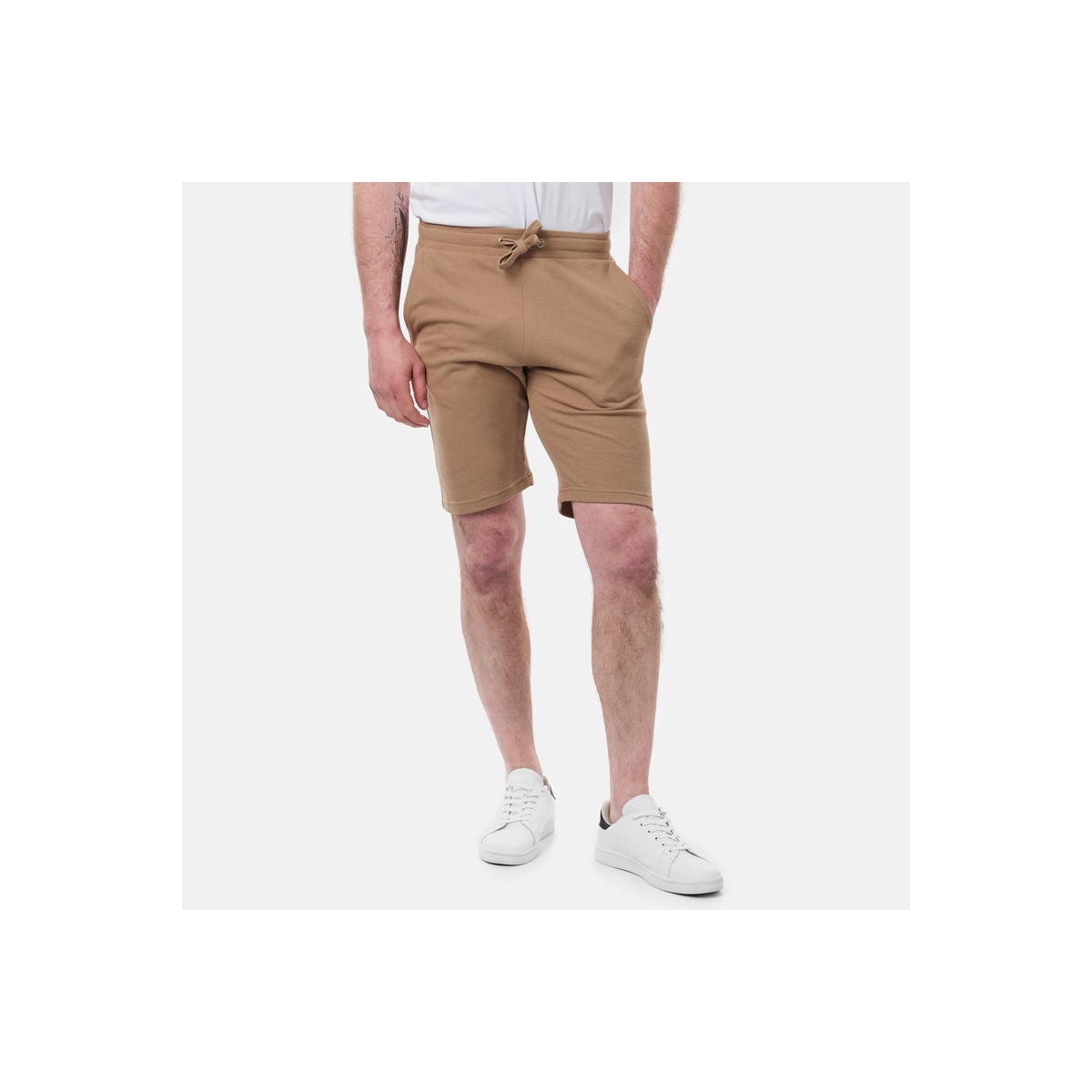Hopenlife Short Maille Piquée FOXEL Beige