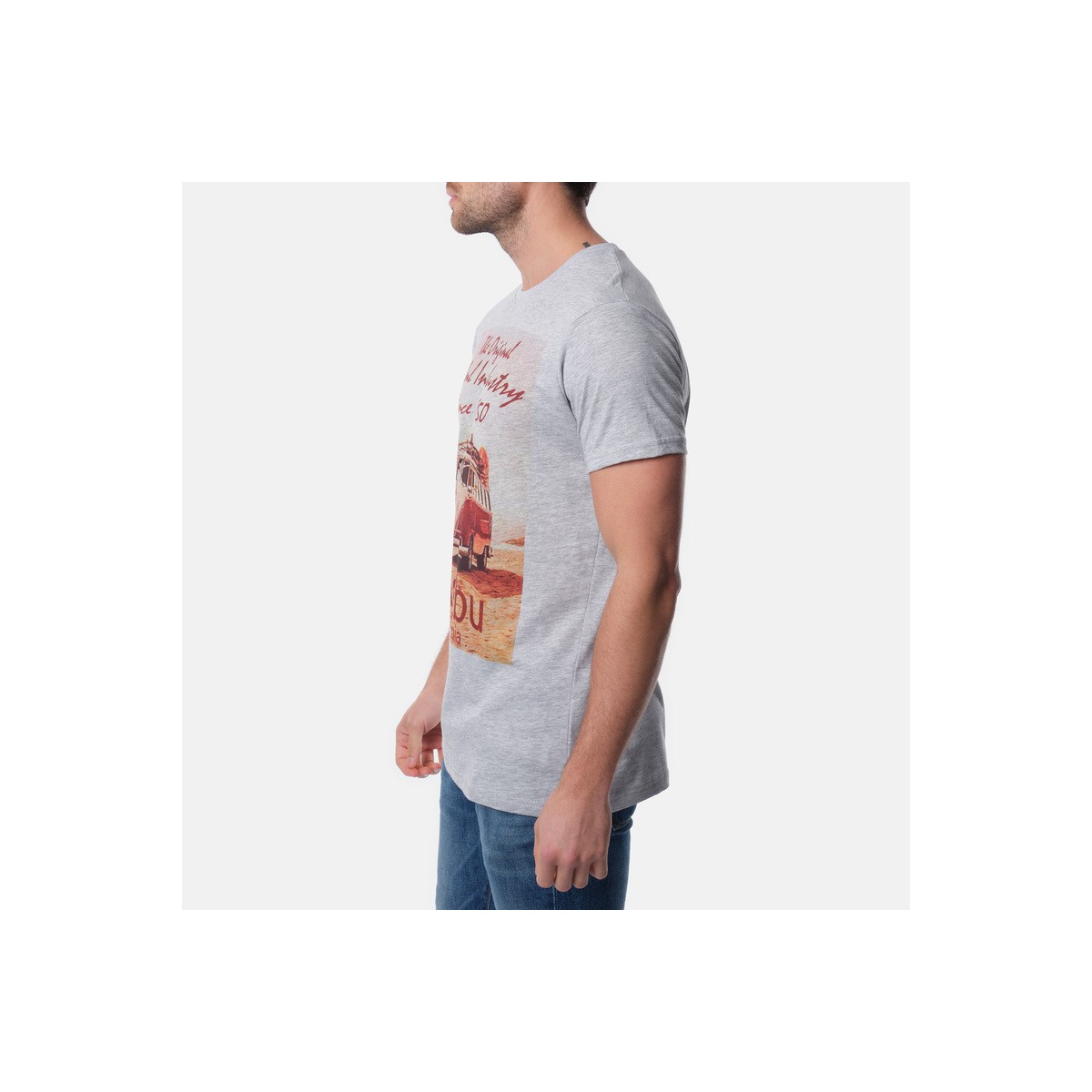Hopenlife T-shirt CALIFORNIA Gris