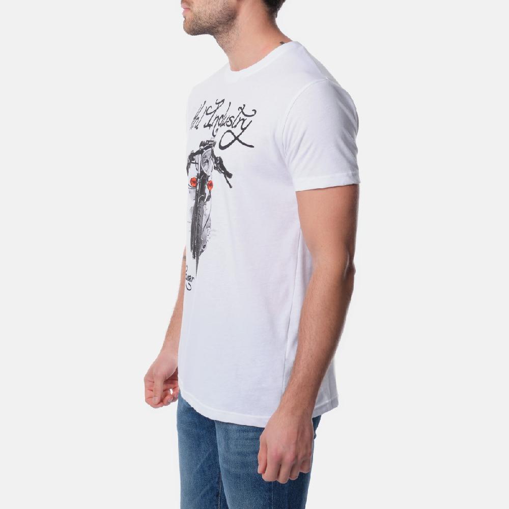 Hopenlife T-shirt Manches Courtes Cafe Blanc