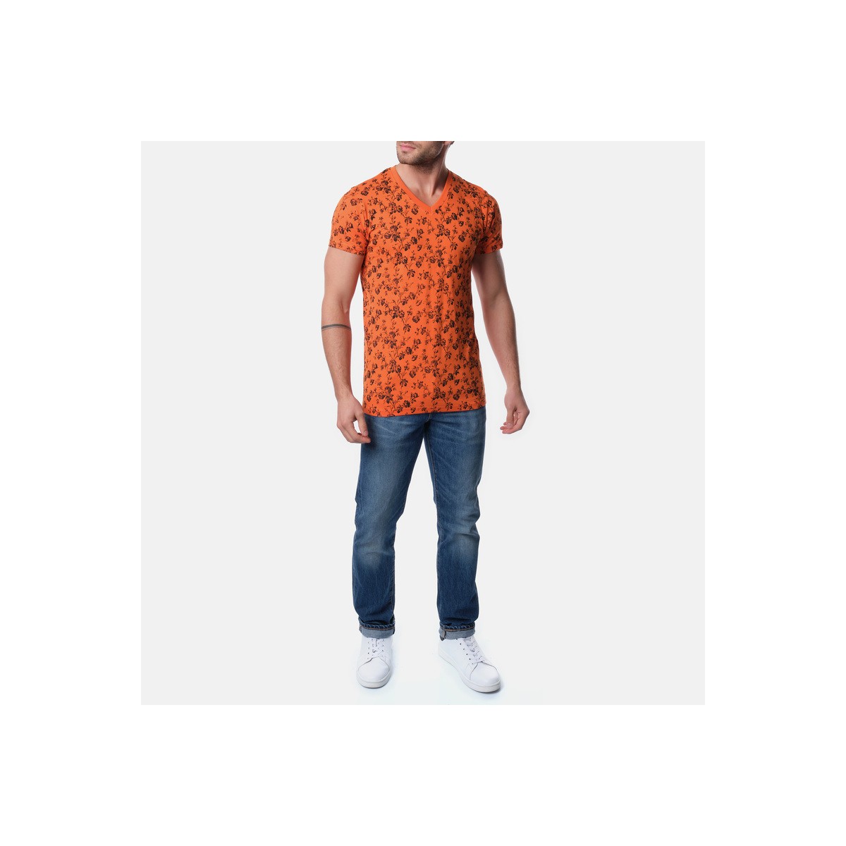 Hopenlife T-shirt Manches Courtes HYUGA Orange