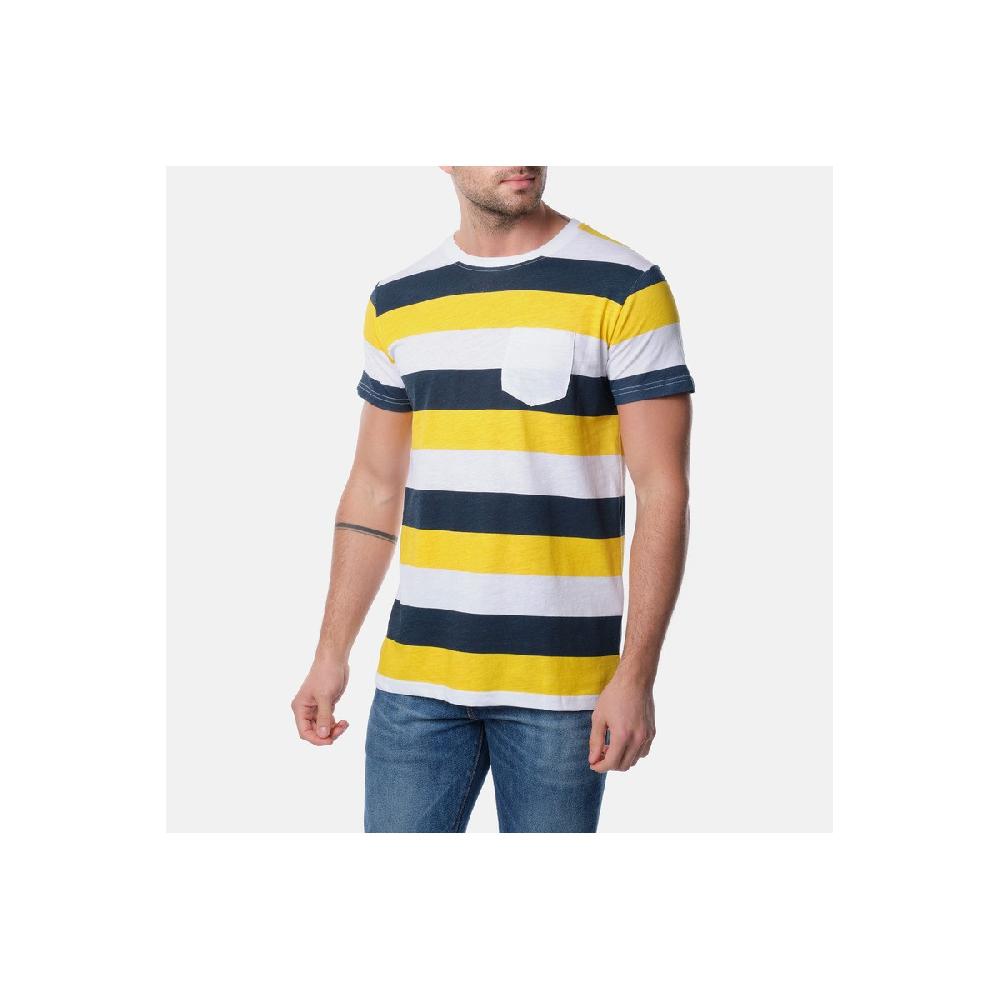 hopenlife T-shirt VANITAS Navy-Jaune